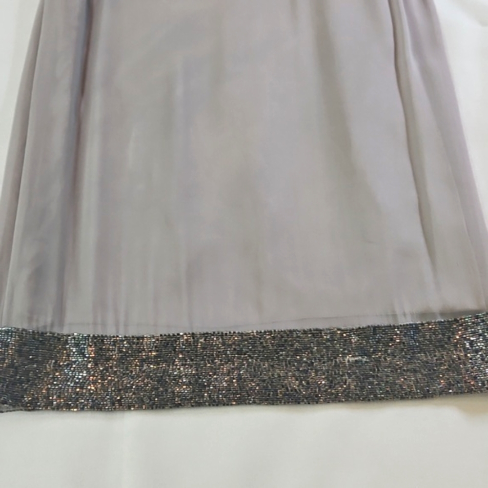 NWT! Adrianna Papell Silk Sequin Embellished Mini Dress Size 4 - Picture 8 of 12